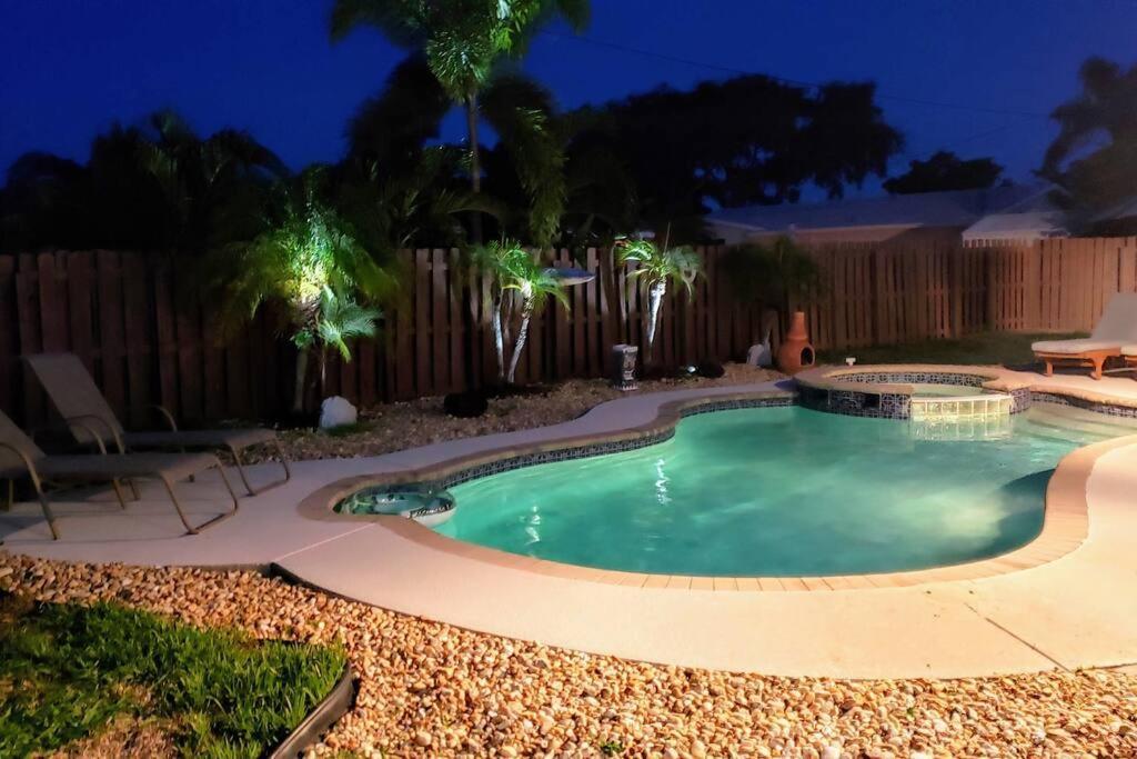 Paradise 4 Min To The Beach With Private Heated Pool Deerfield Beach Dış mekan fotoğraf
