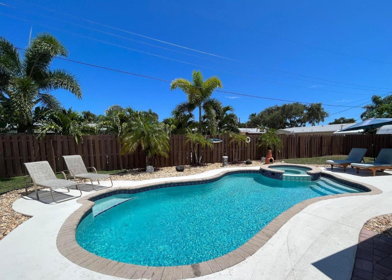 Paradise 4 Min To The Beach With Private Heated Pool Deerfield Beach Dış mekan fotoğraf
