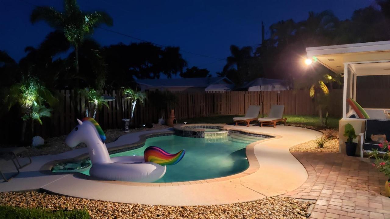 Paradise 4 Min To The Beach With Private Heated Pool Deerfield Beach Dış mekan fotoğraf